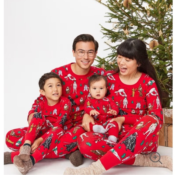 Hanna Andersson Star Wars Holiday Print Pajama Top Medium Family Pajamas - Picture 2 of 8
